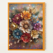 "Christmas Floral Sparkle" Planer (Rückseite)