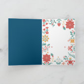 CHRISTMAS FLORAL TYPOGRAPHIE KARTE (Innenseite)