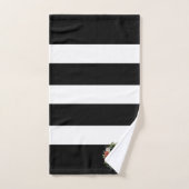 Christmas floral wreath stripes monogram badhandtuch set (Handtuch)