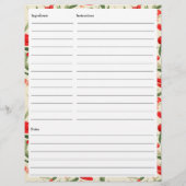 Christmas Florals Card (Rückseite)