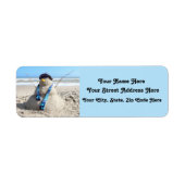 Christmas! Florida Snowman Address Labels (Vorne)