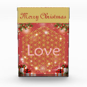 Christmas flower of life gift love fotoblock (Vorderseite)