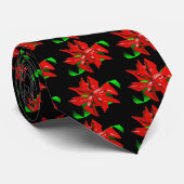 Christmas Flower Tie Customizable Krawatte (Gerollt)