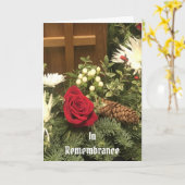 Christmas flowers, InRemembrance Card Karte (Gelbe Blume)