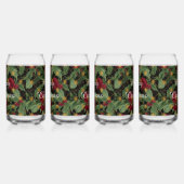 Christmas Flowers Pattern,Gold Red Green Black ,Wh Dosenglas (Links)
