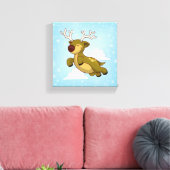 Christmas Flying Rentier Leinwanddruck (Insitu (Wohnzimmer))