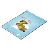 Christmas Flying Rentier Notizblock (Linke Seite)