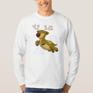 Christmas Flying Rentier T-Shirt