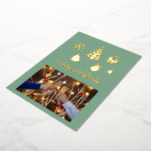 Christmas Foil Photo Postcard, Foil Postcard Folieneinladung (Gedreht)