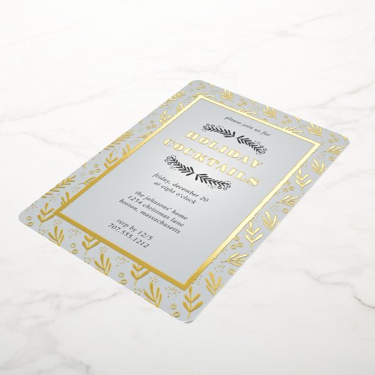 Christmas Foliage Berry Garden | Aufforderung zur Folieneinladung (Gedreht)