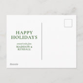 Christmas Foliage - Noel Feiertagspostkarte (Rückseite)