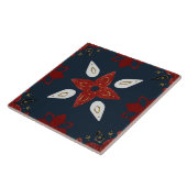 Christmas Folk Nordic Art Fliese (Seite)