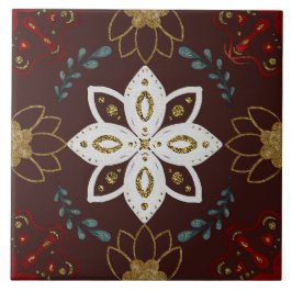 Christmas Folk Nordic Art Fliese