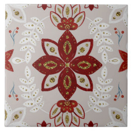 Christmas Folk Nordic Art Fliese