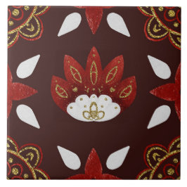 Christmas Folk Nordic Art Fliese