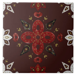 Christmas Folk Nordic Art Fliese