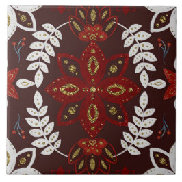 Christmas Folk Nordic Art Fliese