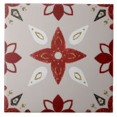 Christmas Folk Nordic Art Fliese (Vorderseite)