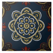 Christmas Folk Nordic Art Fliese (Vorderseite)