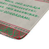 Christmas Folk Song I Latviesu Tautasdziesma Schneidebrett (Ecke)