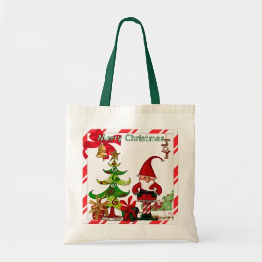 Christmas Folk Whimsey GIFT Tragetasche (Vorne)