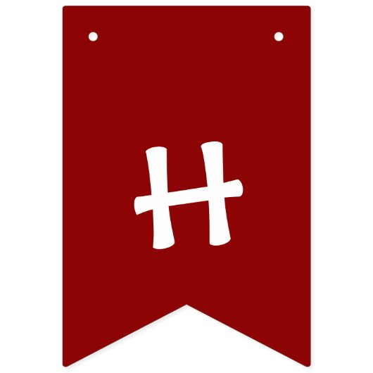 Christmas Folk Whimsey Wimpelkette (Zweite Fahne)