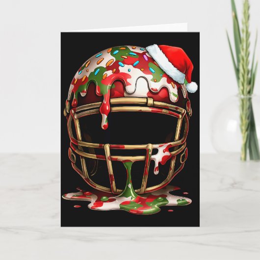 Christmas Football Drip Boys Ice Cream Drip Camo S Karte (Vorderseite)