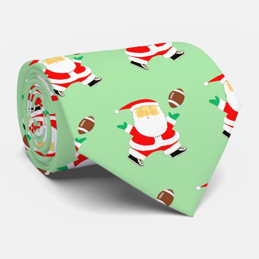 Christmas Football Neck Tie Krawatte (Gerollt)