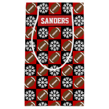 Christmas Football Player Individuelle Name Red & 