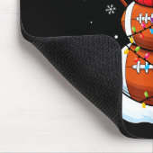Christmas Football Snowman Kids Football Christmas Mousepad (Ecke)