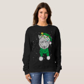 Christmas for men women kids ELF Wolf Sweatshirt (Vorne ganz)