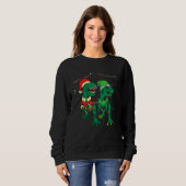Christmas for men women kids Santa ELF Dinosaur Sweatshirt (Vorne ganz)