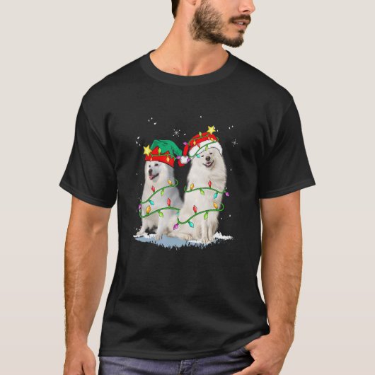 Christmas for men women kids Santa ELF Eskimo Dog T-Shirt (Vorderseite)