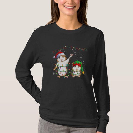 Christmas for men women kids Santa ELF Guinea Pig T-Shirt (Vorderseite)