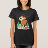 Christmas for men women kids sloth Riding Reindeer T-Shirt (Vorderseite)