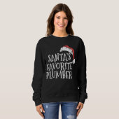 Christmas for plumbers Santa's favorite plumber Sweatshirt (Vorne ganz)