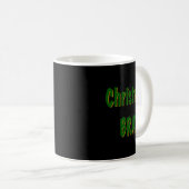 Christmas Forest Green Gold Brat On Red T Shirt Kaffeetasse (VorderseiteRechts)