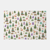 Christmas Forrest Pattern Fußmatte (Vorderseite)