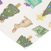 Christmas Forrest Pattern Mittelgroßer Tischläufer (Ecke)