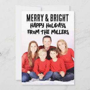 CHRISTMAS FOTO CUSTOM GREETKARTE FEIERTAGSKARTE