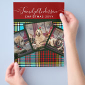 CHRISTMAS FOTO GIFT - Anderson Tartan Collage Flyer (Hand)
