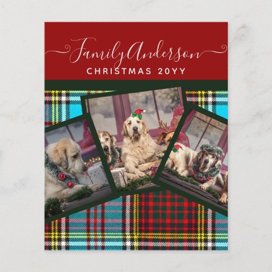CHRISTMAS FOTO GIFT - Anderson Tartan Collage Flyer (Vorne)