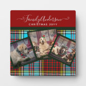CHRISTMAS FOTO GIFT - Anderson Tartan Collage Fotoplatte (Vorderseite)