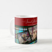 CHRISTMAS FOTO GIFT - Anderson Tartan Collage Kaffeetasse (Vorderseite Links)
