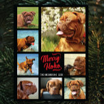 Christmas Foto Merry Ho Ho Family Collage Puzzle<br><div class="desc">Merry Ho Ho Familienfoto Collage Template</div>