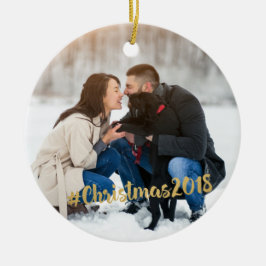 #Christmas Foto-Verzierung 2018 Keramik Ornament