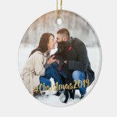 #Christmas Foto-Verzierung 2019 Keramik Ornament (Links)