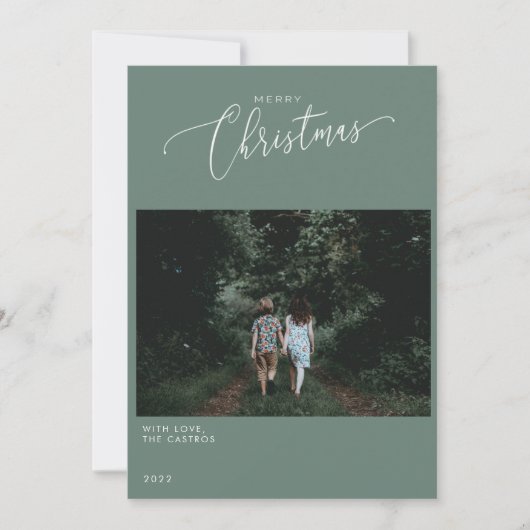 CHRISTMAS-FOTOKARTE EINLADUNG (Vorderseite)