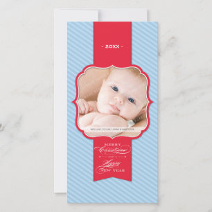 CHRISTMAS-FOTOKARTE: Laptop 5P Feiertagskarte