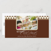 CHRISTMAS FOTOKARTE: Minispot Snowflake 2B Feiertagskarte (Vorne/Hinten)